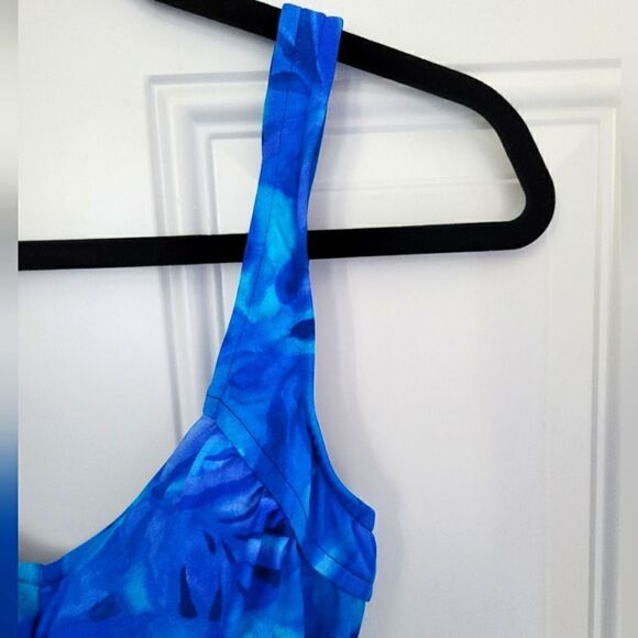 Maxine of Hollywood🏝 blue One-piece swimsuit size 16 - Picture 9 of 16